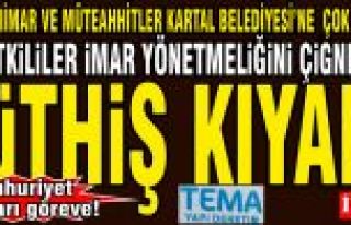 Kartal Belediyesi’nde müteahhide emsal teşekkül...