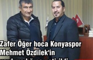 Zafer Öğer hoca Konyaspor Mehmet Özdilek'in...
