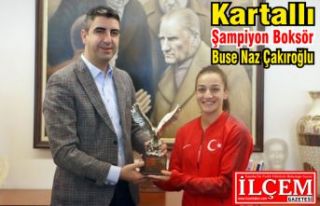 Kartallı Şampiyon Boksör Buse Naz Çakıroğlu...
