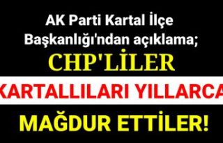 CHP'liler engelleyerek Kartallıları mağdur...