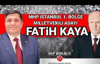 Fatih Kaya, MHP İstanbul 1. Bölge Milletvekili Adayı