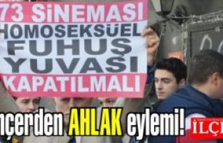 73 Sineması'nda fuhuş yapılıyor kapatılsın diyerek...