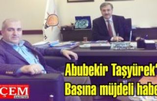Abubekir Taşyürek, yerel basın için İstanbul...