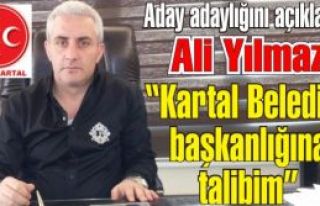 Ali Yılmaz MHP Kartal Belediye başkan aday adayı