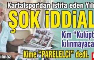 Ali Yüksel Yılmaz Kartalspor'dan istifa ettiğini...