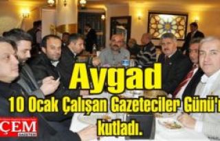 Aygad 10 Ocak Çalışan Gazeteciler Günü'nü kutladı.