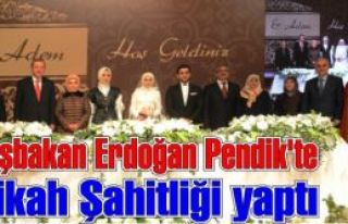 Başbakan Erdoğan Pendik'te Nikah Şahitliği yaptı....