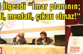 Battal İlgezdi “İmar planın; siyaseti, menfati,...