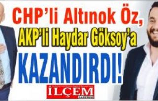 CHP'li Altınok Öz, AKP'li Haydar Göksoy'a encümeni...