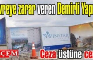 Demirli Yapı Twinstar'a kabahatler kanunu gereği...