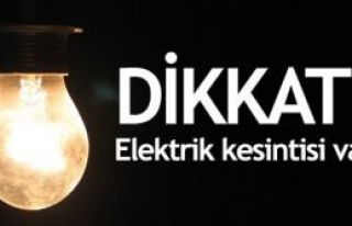 Dikkat Anadolu Yakasında Elektrik kesintisi var!
