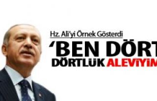 Erdoğan 'ben dört dörtlük bir Aleviyim!'