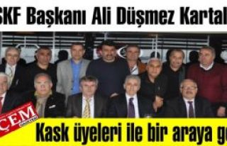İASKF Başkanı Ali Düşmez Kartal'da Kask üyeleri...