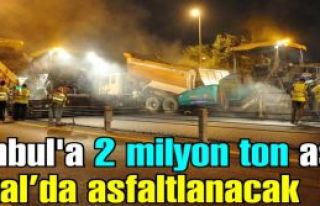 İstanbul'a 2 milyon ton asfalt dökülecek. Kartal...
