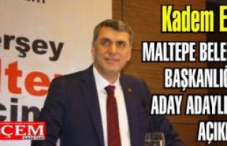 Kadem Ekşi, Maltepe Belediye Başkan aday adaylığını...