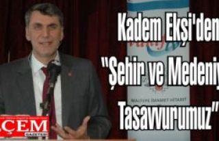 Kadem Ekşi'den 'Şehir ve Medeniyet Tasavvurumuz'