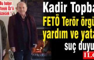 Kadir Topbaş'a FETÖ Terör örgütüne yardım ve...