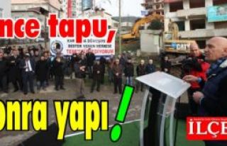 Kartal'da Önce tapu, sonra yapı!