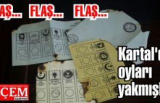 Kartal'da oyları yakmışlar 