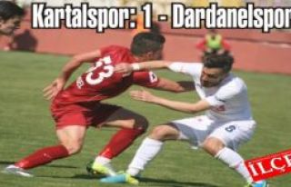 Kartalspor: 1 - Dardanelspor: 0
