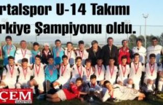 Kartalspor U-14 Takımı Türkiye Şampiyonu oldu.