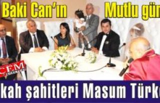 Masum Türker Kartal'da Baki Can'ın Oğluna nikah...