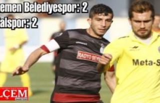 Menemen Belediyespor: 2 - Kartalspor: 2