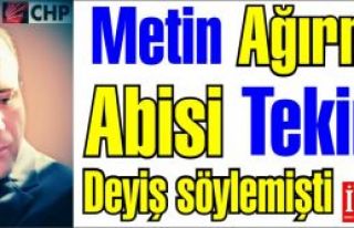 Metin Ağırman, Abisi Tekin'e deyiş söylemişti.