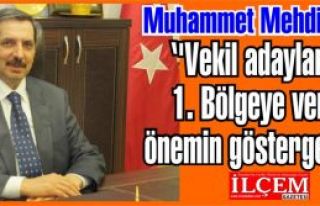 Muhammet Mehdi Akman ''Vekil adaylarımız 1. Bölgeye...