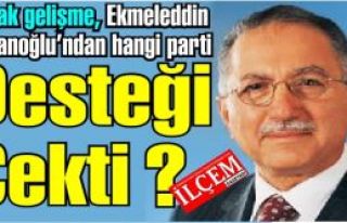 O Parti Ekmeleddin İhsanoğlu'nu desteklemeyecek!