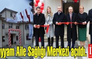 Sancaktepe'ye önemli hizmet, Ömer Hayyam Aile Sağlığı...