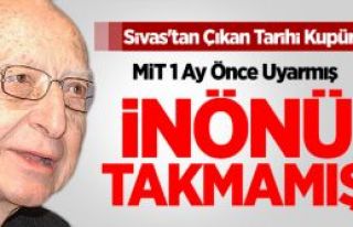 Sivas olaylarını MİT 1 ay önceden haber vermiş,...