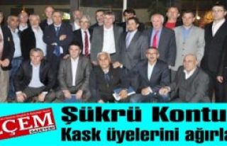 Şükrü Kontuk, KASK başkanı ve üyelerini ağırladı.