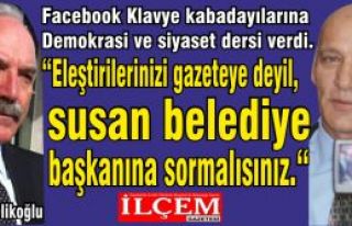 Tahsin Melikoğlu “Eleştirilerinizi gazeteye değil,...