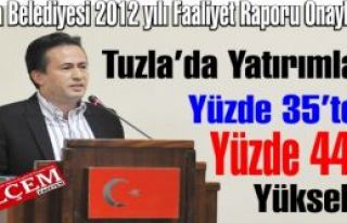 Tuzla Belediyesi 2012 yılı Faaliyet Raporu Onaylandı