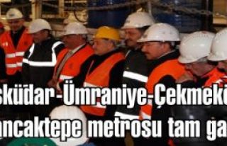 Üsküdar-Ümraniye-Çekmeköy-Sancaktepe metro tünel...