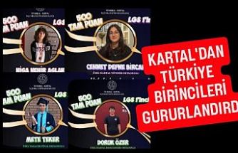 Kartal'dan Türkiye birincileri gururlandırdı.