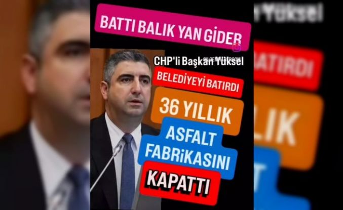 CHP'li Başkan Yüksel, Kartal'ın 36 yıllık Asfalt Fabrikasını kapattı.