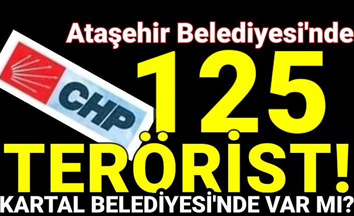 CHP'li Ataşehir Belediyesi'nde teröristler! Gözler Kartal Belediyesi'ne çevrildi.