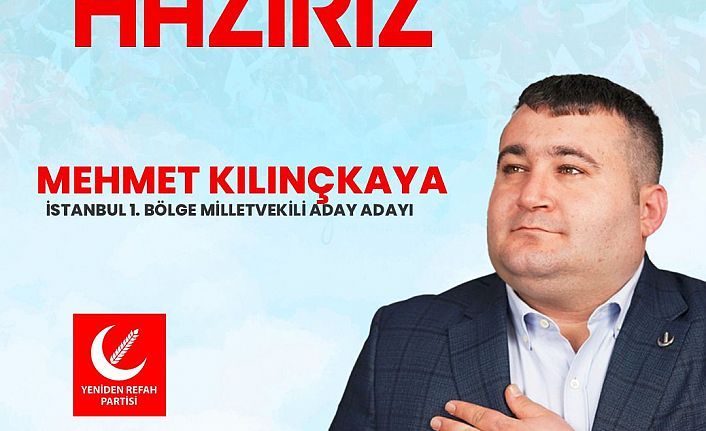 Mehmet Kılınçkaya, "Kartal İlçemizin gerçek bir vekili olması için aday adayı oldum."